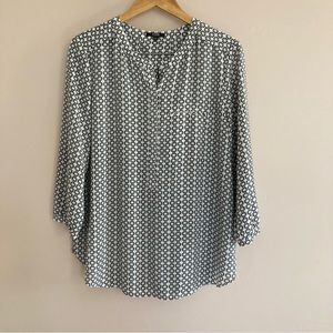 NYDJ Black and White Blouse